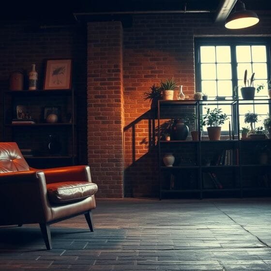 Industrial Vintage: So kombinierst du Backstein mit Mid-Century
