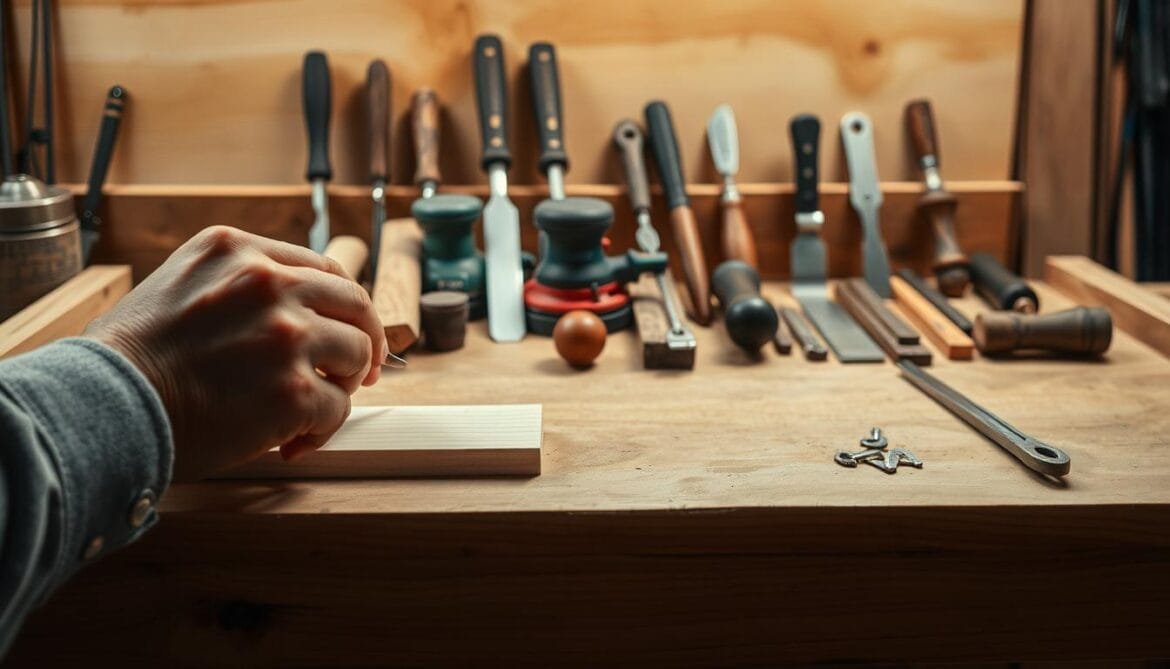 Auswahl hochwertiger Werkzeuge – Holzrestaurierung Anleitung, um häufige Fehler bei der Materialwahl zu vermeiden.