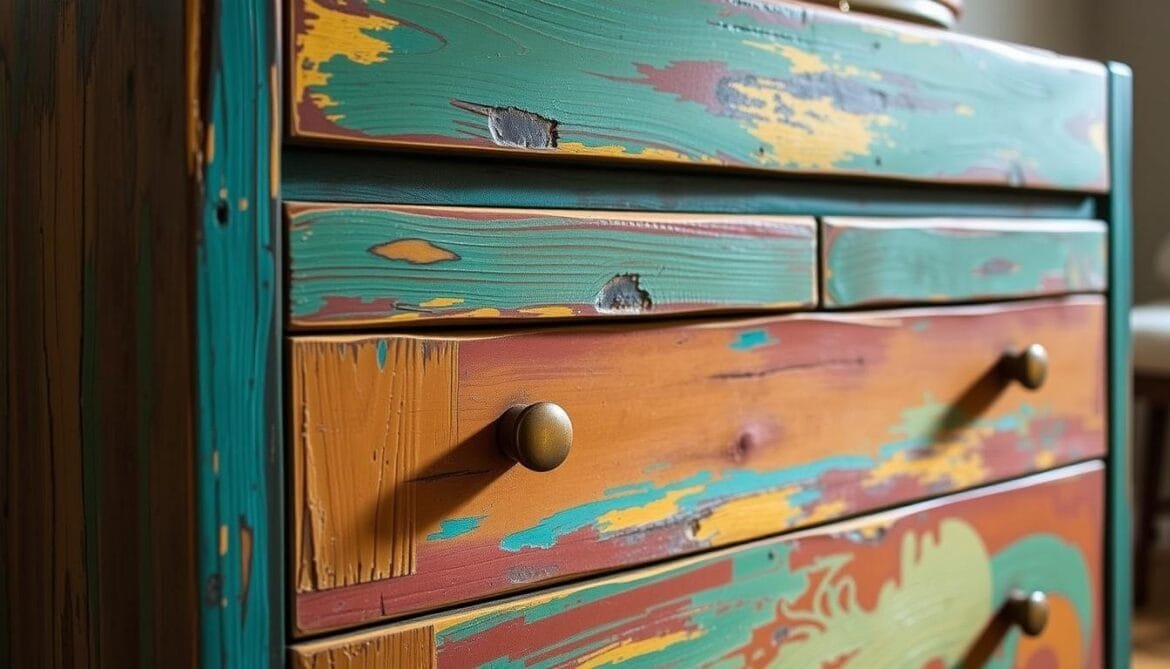 Farbauftrag beim Möbel-Upcycling Farbauftrag beim Möbel-Upcycling