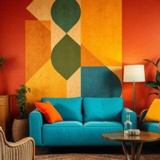 Wohnzimmer-Einrichtungsideen für ein gemütliches Ambiente im Retro-Vintage-Stil