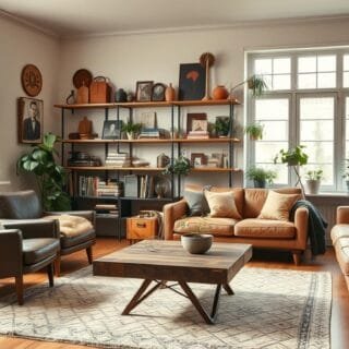 Wohnzimmer-Einrichtungsideen für ein gemütliches Ambiente im Retro-Vintage-Stil