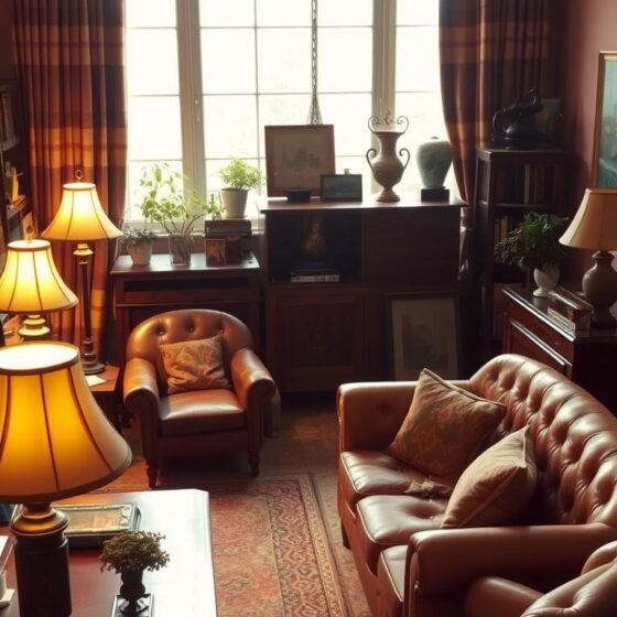 Wohnzimmer-Einrichtungsideen für ein gemütliches Ambiente im Retro-Vintage-Stil