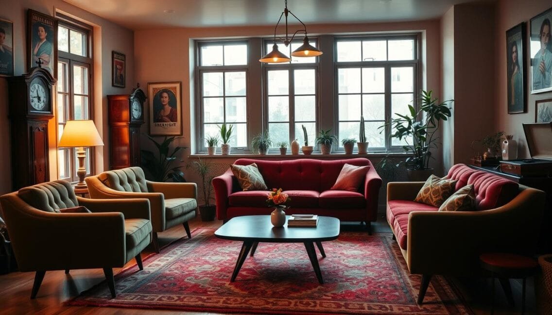 Ihr neues Vintage retro Wohnzimmer: Gestaltungsideen und Tipps